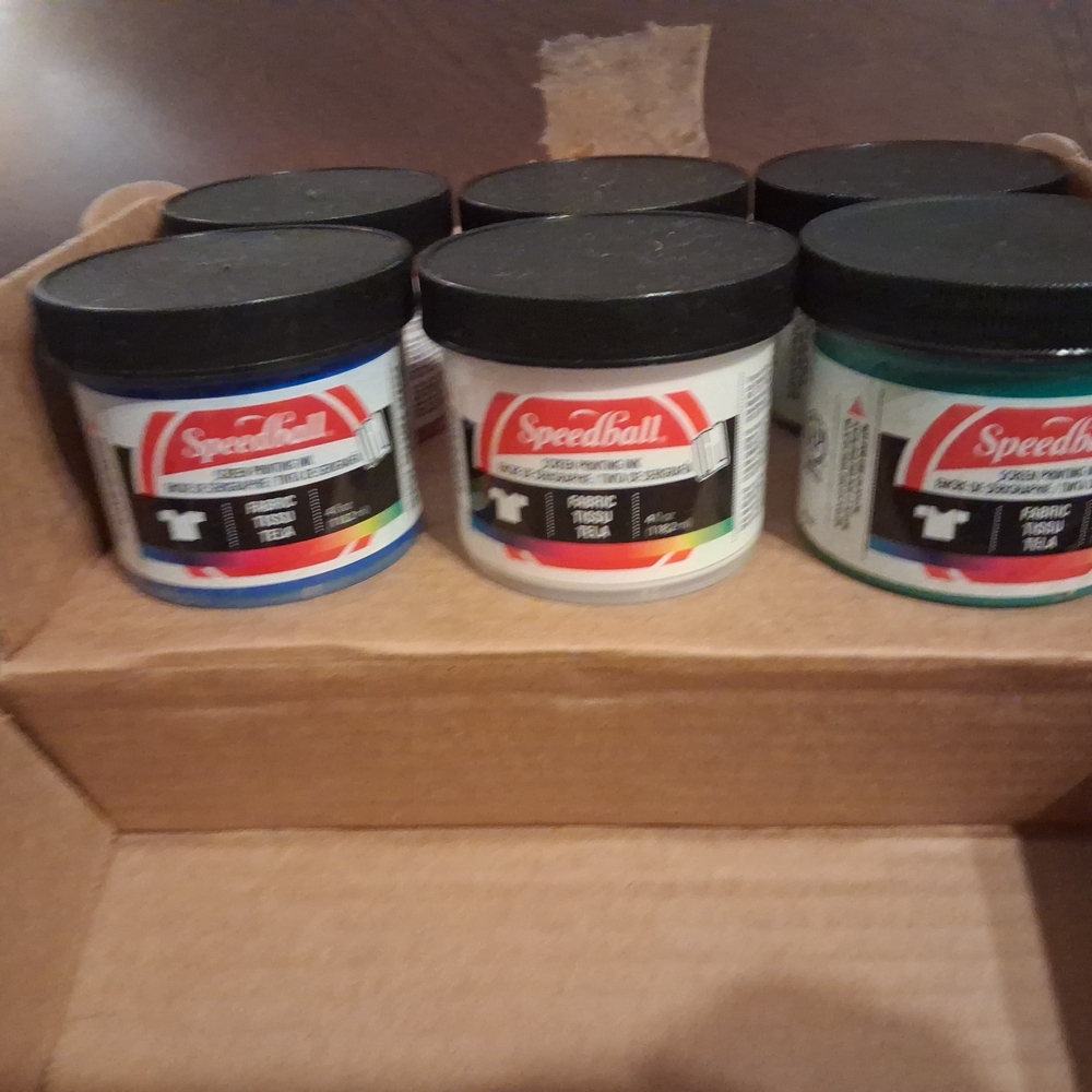 Fabric Screen Printing Ink Set - Multicolor - Picture 2 of 4